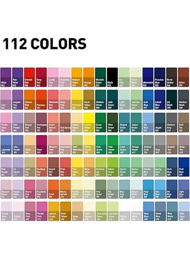 هيمي مجموعة طلاء جيلي جواش بكوب مزدوج، 112 لون 12 جم، تصميم كوب جيلي، طلاء جواش غير سام للقماش والورق، لوازم فنية للمحترفين والمبتدئين من هيمي (لون خوخي Peach Fuzz) - Image 5